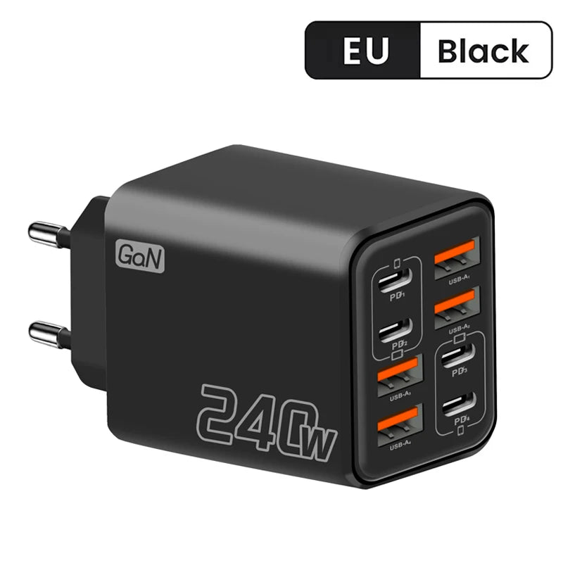 240W USB C Charger 8 in 1 Adapter
