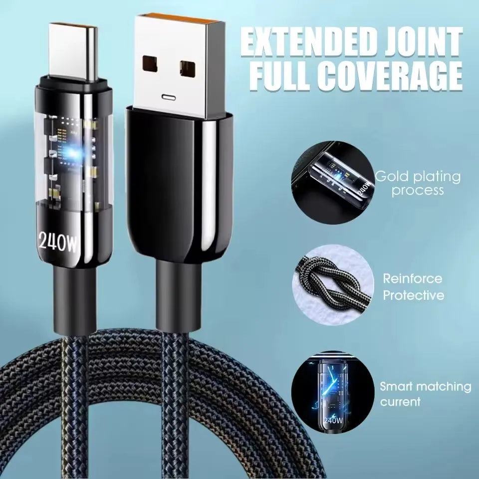 240W USB Type C Cable